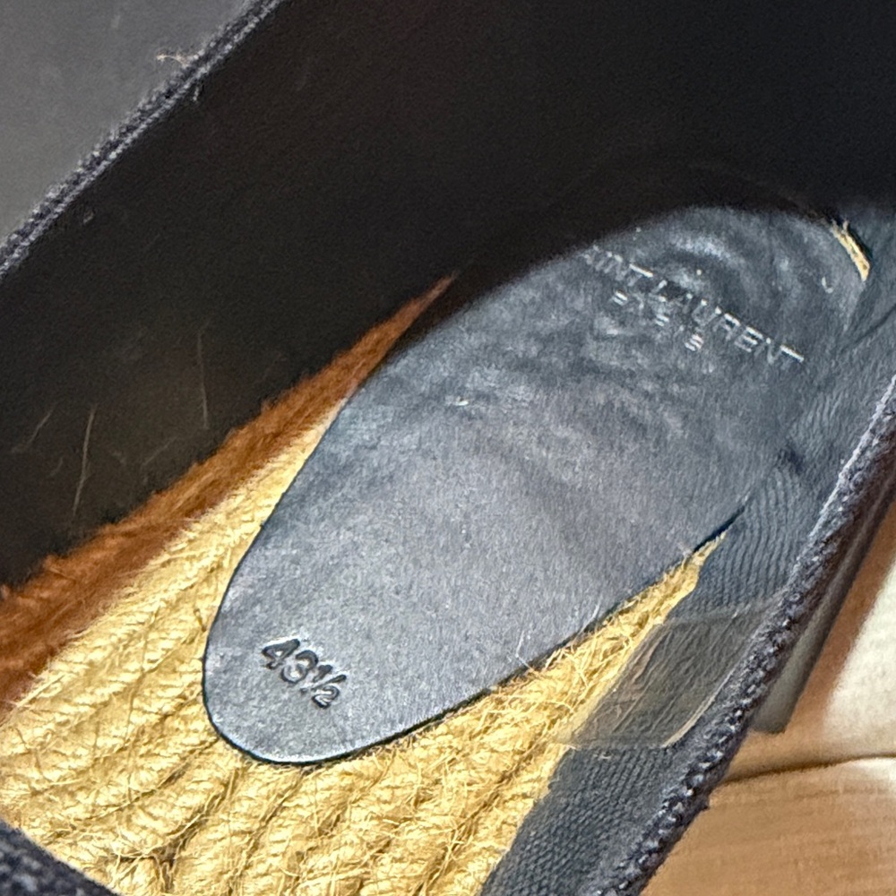 Saint Laurent Black Canvas Loafers - Picture 5 of 7